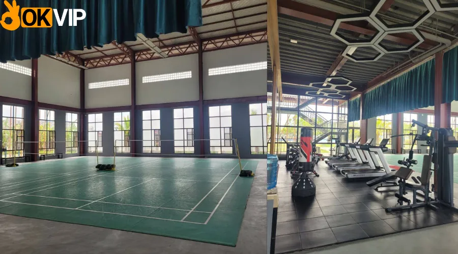 Khu thể thao trong khuôn viên công ty